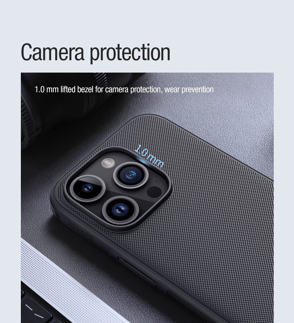Nillkin Super Frosted PRO Magnetic Zadní Kryt pro Apple iPhone 15 Pro Max Blue