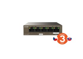 Tenda TEG1105PD 5port PD Gigabit Switch, 1x PoE In, 4x PoE Out 802.3af 10/100/1000Mbps