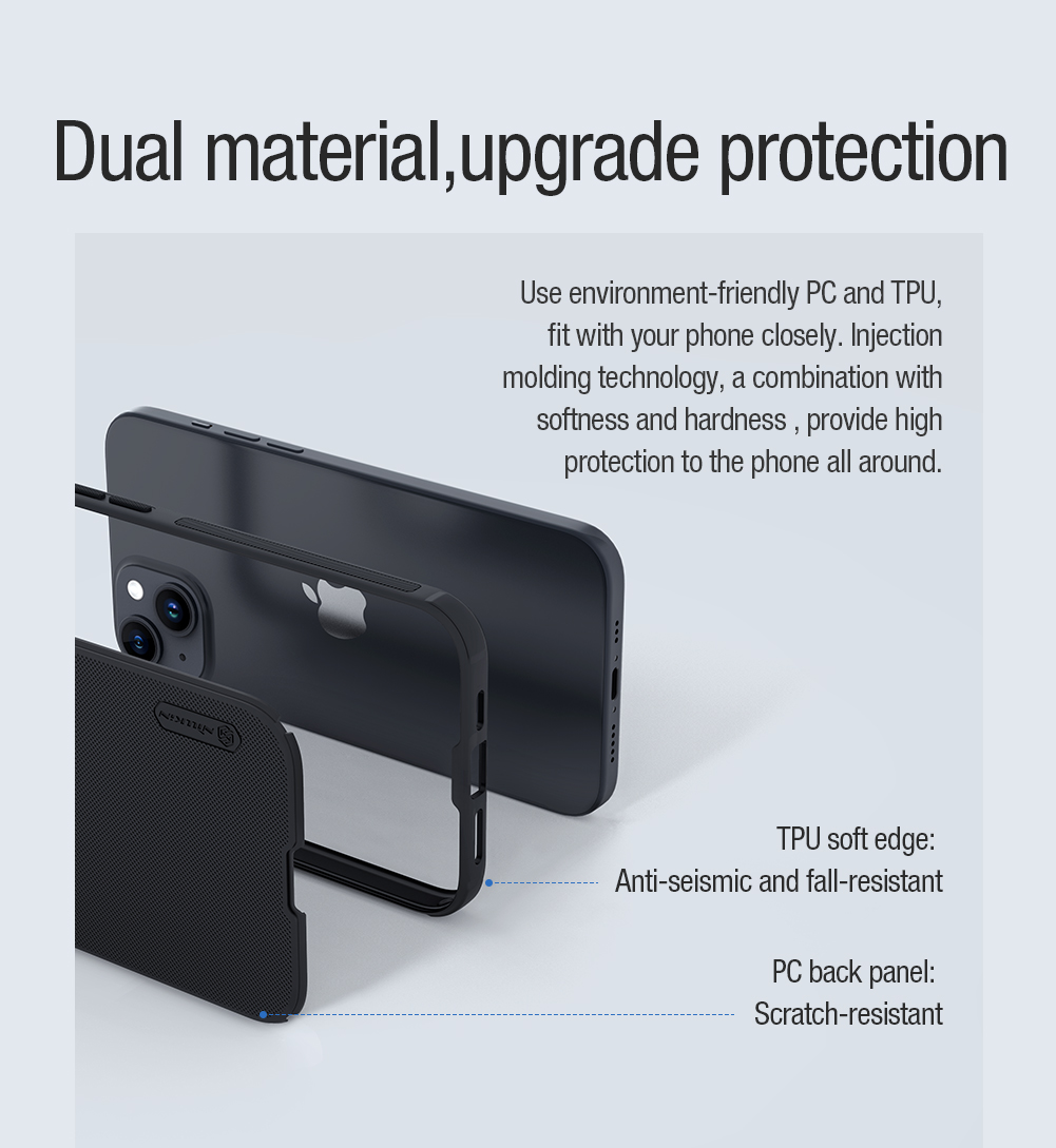 Nillkin Super Frosted PRO Magnetic Zadní Kryt pro Apple iPhone 15 Blue