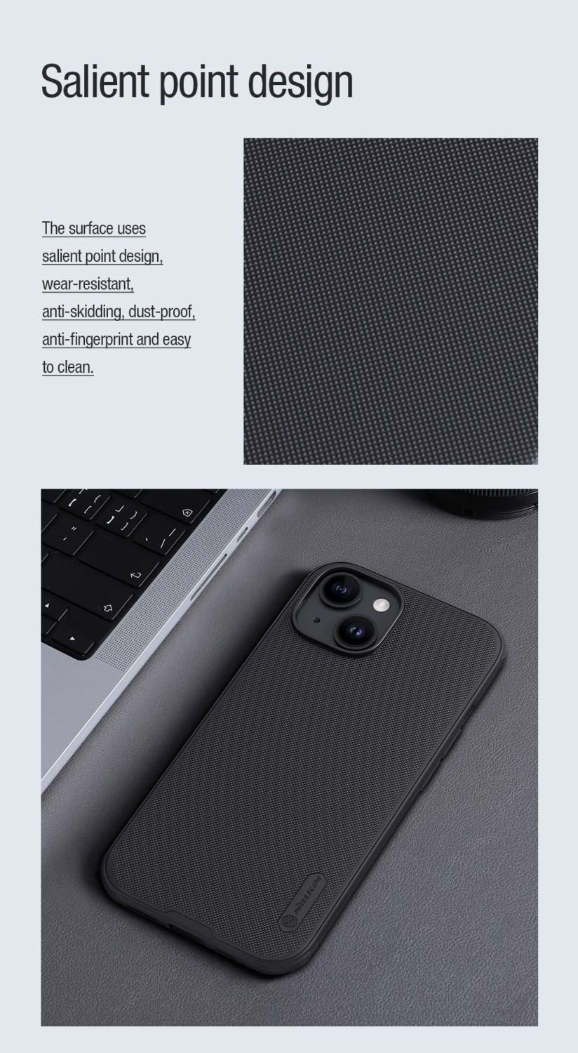Nillkin Super Frosted PRO Magnetic Zadní Kryt pro Apple iPhone 15 Blue