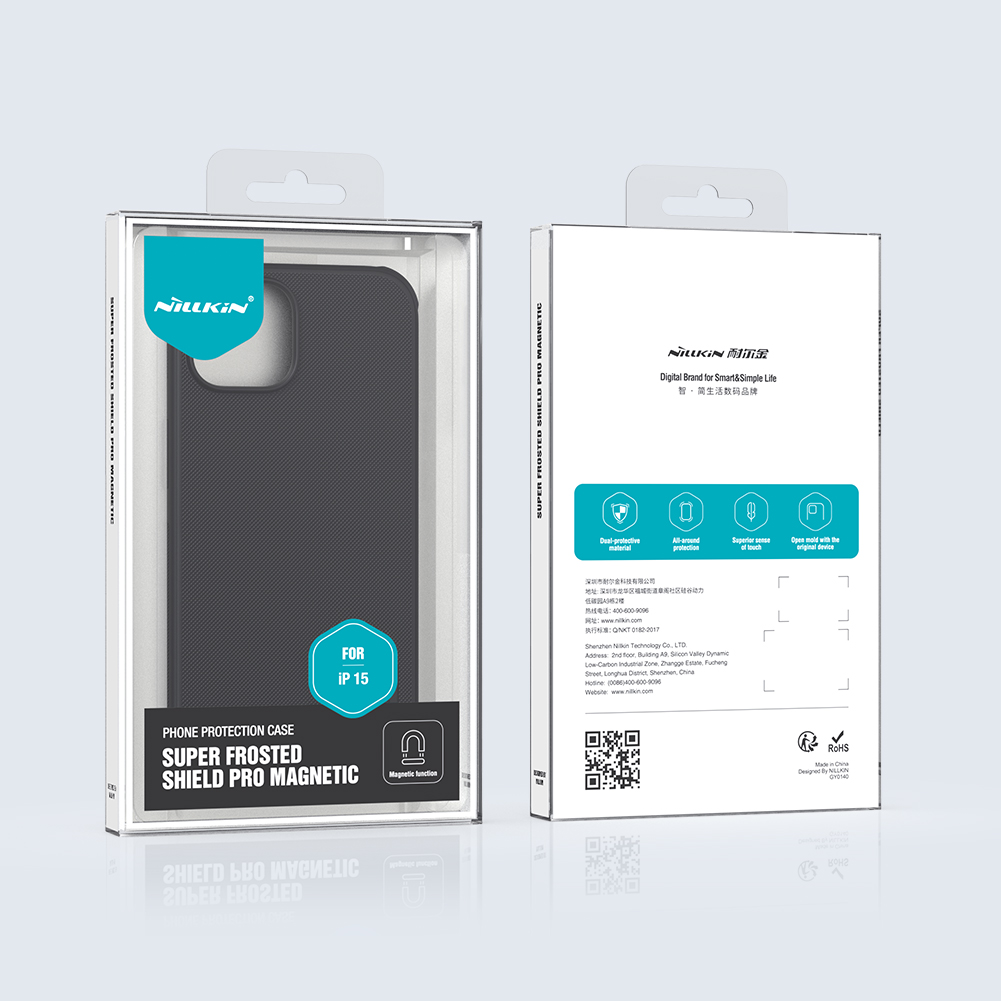 Nillkin Super Frosted PRO Magnetic Zadní Kryt pro Apple iPhone 15 Blue