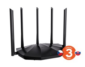 Tenda TX2 Pre AX1500 WiFi6 Router, 1x GWAN, 3x GLAN, IPv6, 5x 6dBi anténa, WPA3