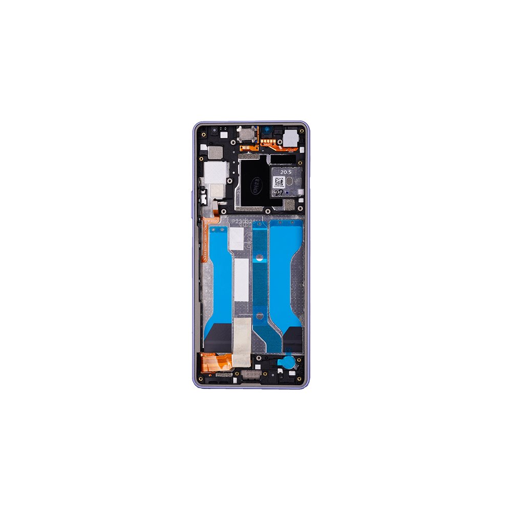 LCD + dotyk + predný kryt pre Sony Xperia 10 V, lavender (Service Pack)