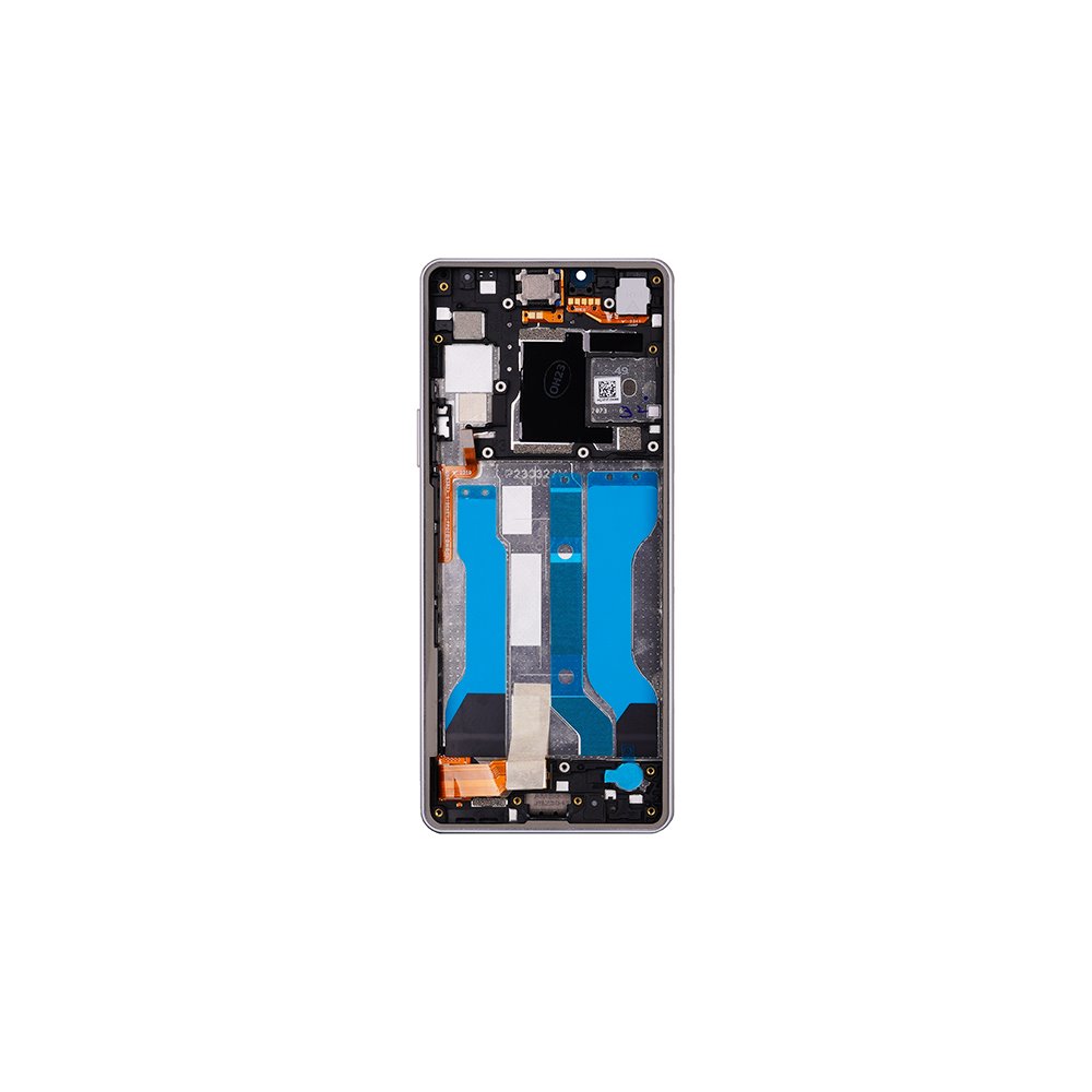 LCD + dotyk + predný kryt pre Sony Xperia 10 V, white (Service Pack)