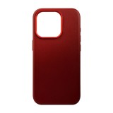 Kožený zadní kryt FIXED MagLeather s podporou MagSafe pro Samsung Galaxy S24, červená