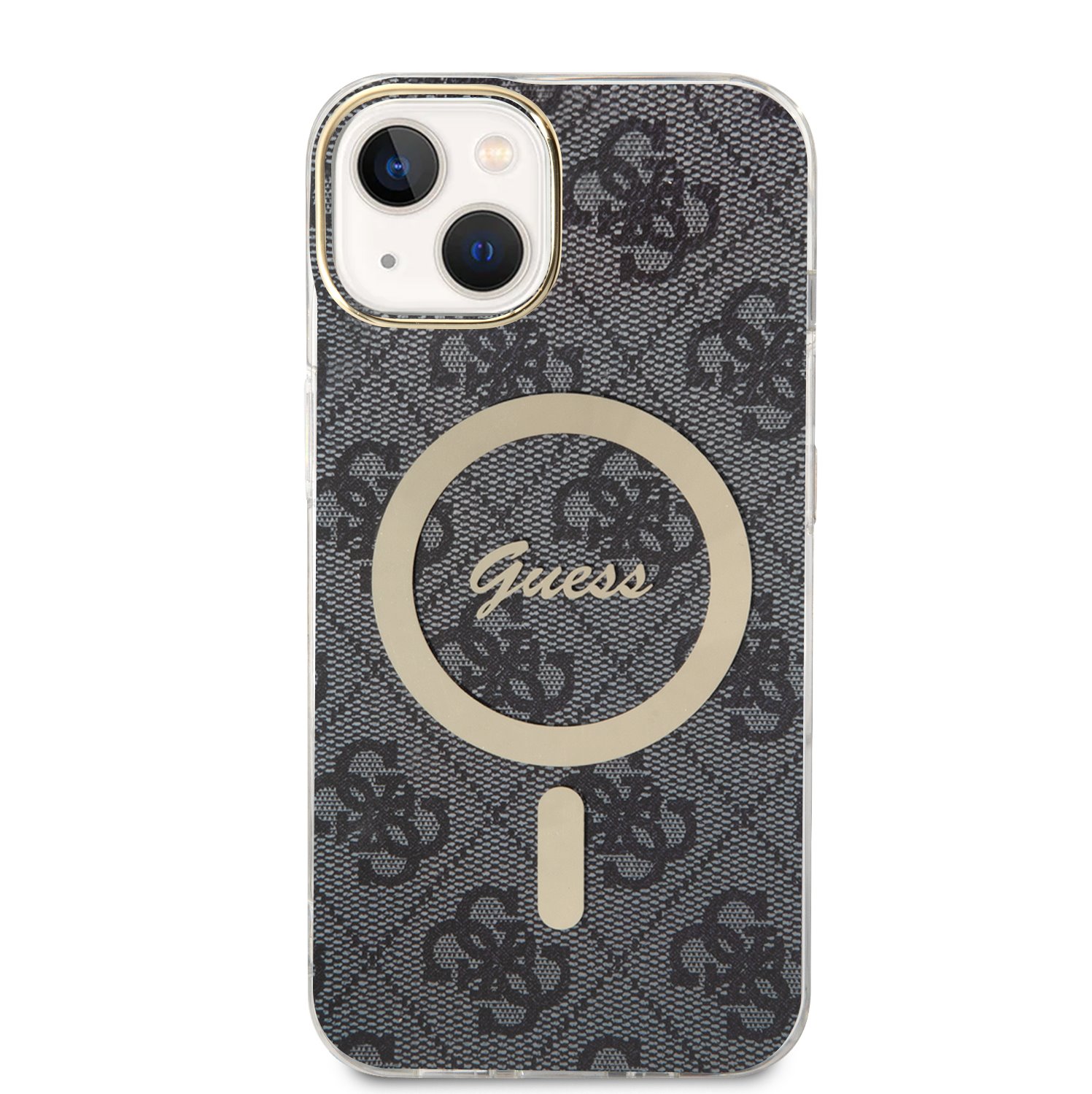 Guess 4G IML MagSafe Zadní Kryt pro iPhone 13 Black