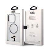 Karl Lagerfeld IML Karl and Choupette NFT MagSafe Zadní Kryt pro iPhone 14 Pro Max Transparent