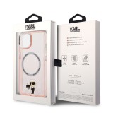 Karl Lagerfeld IML Karl and Choupette NFT MagSafe Zadní Kryt pro iPhone 14 Plus Pink