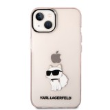 Karl Lagerfeld IML Choupette NFT Zadní Kryt pro iPhone 14 Pink