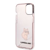Karl Lagerfeld IML Choupette NFT Zadní Kryt pro iPhone 14 Pink