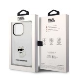 Karl Lagerfeld IML Choupette NFT Zadní Kryt pro iPhone 14 Pro Max Transparent