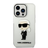 Karl Lagerfeld IML Ikonik NFT Zadní Kryt pro iPhone 14 Pro Max Transparent
