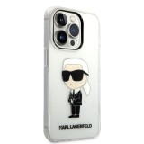 Karl Lagerfeld IML Ikonik NFT Zadní Kryt pro iPhone 14 Pro Max Transparent