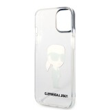 Karl Lagerfeld IML Ikonik NFT Zadní Kryt pro iPhone 14 Plus Transparent