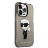 Karl Lagerfeld IML Ikonik NFT Zadní Kryt pro iPhone 14 Pro Max Black