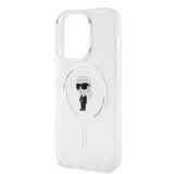 Karl Lagerfeld IML Ikonik MagSafe Zadní Kryt pro iPhone 15 Pro Transparent