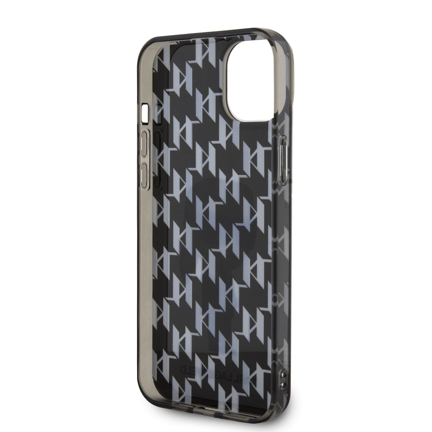 Karl Lagerfeld IML Ikonik Monogram Zadní Kryt pro iPhone 15 Plus Black