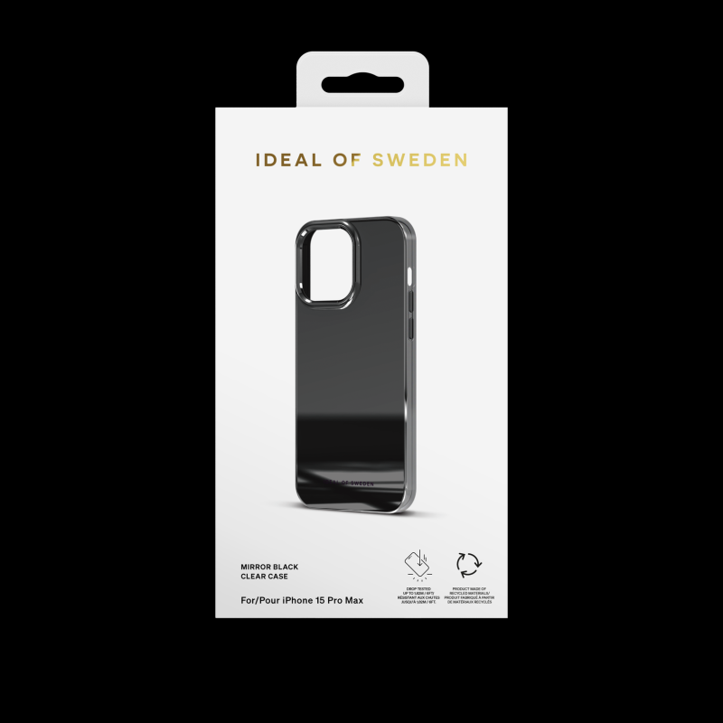 Ochranný kryt Clear Case iDeal Of Sweden pre iPhone 15 Pro Max, mirror black