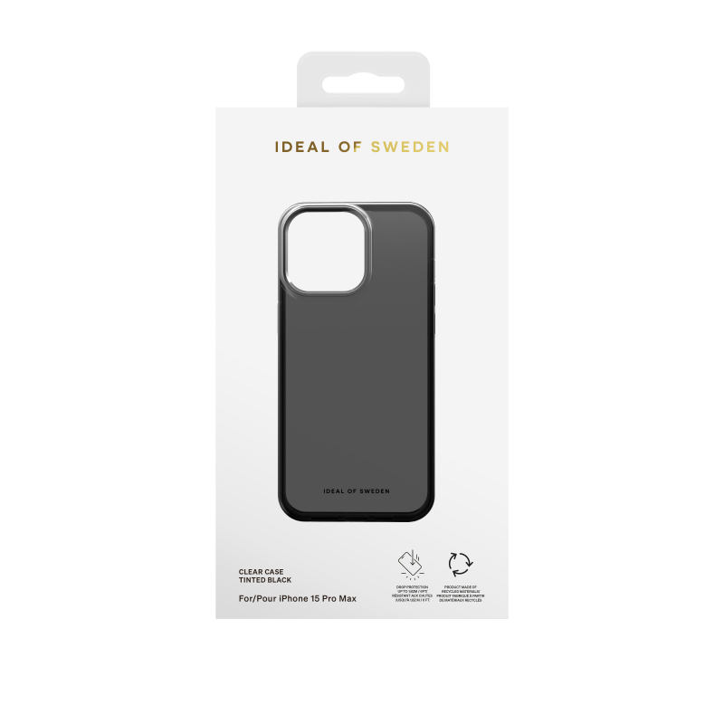 Ochranný kryt Clear Case iDeal Of Sweden pre iPhone 15 Pro Max, tinted black
