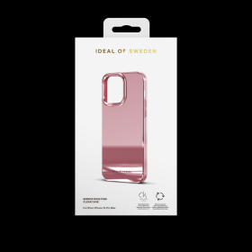 Ochranný kryt Clear Case iDeal Of Sweden pre iPhone 15 Pro, mirror pink