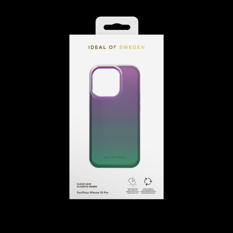 Ochranný kryt Clear Case iDeal Of Sweden pre iPhone 15 Pro, fluorite ombre