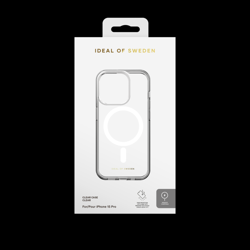 Ochranný kryt Clear Case s Magsafe iDeal Of Sweden pre Apple iPhone 15 Pro, transparetný