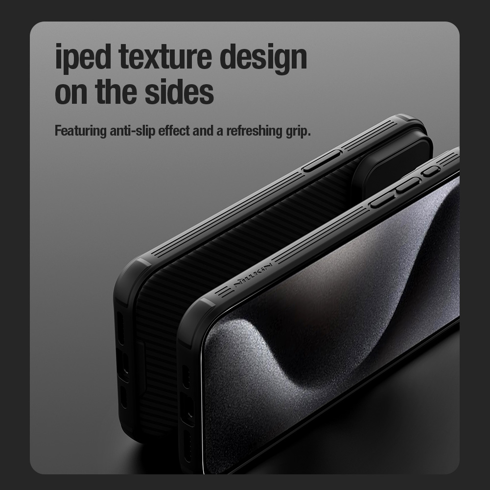 Nillkin CamShield PRO Zadní Kryt pro Apple iPhone 15 Pro Max Titanium Gray