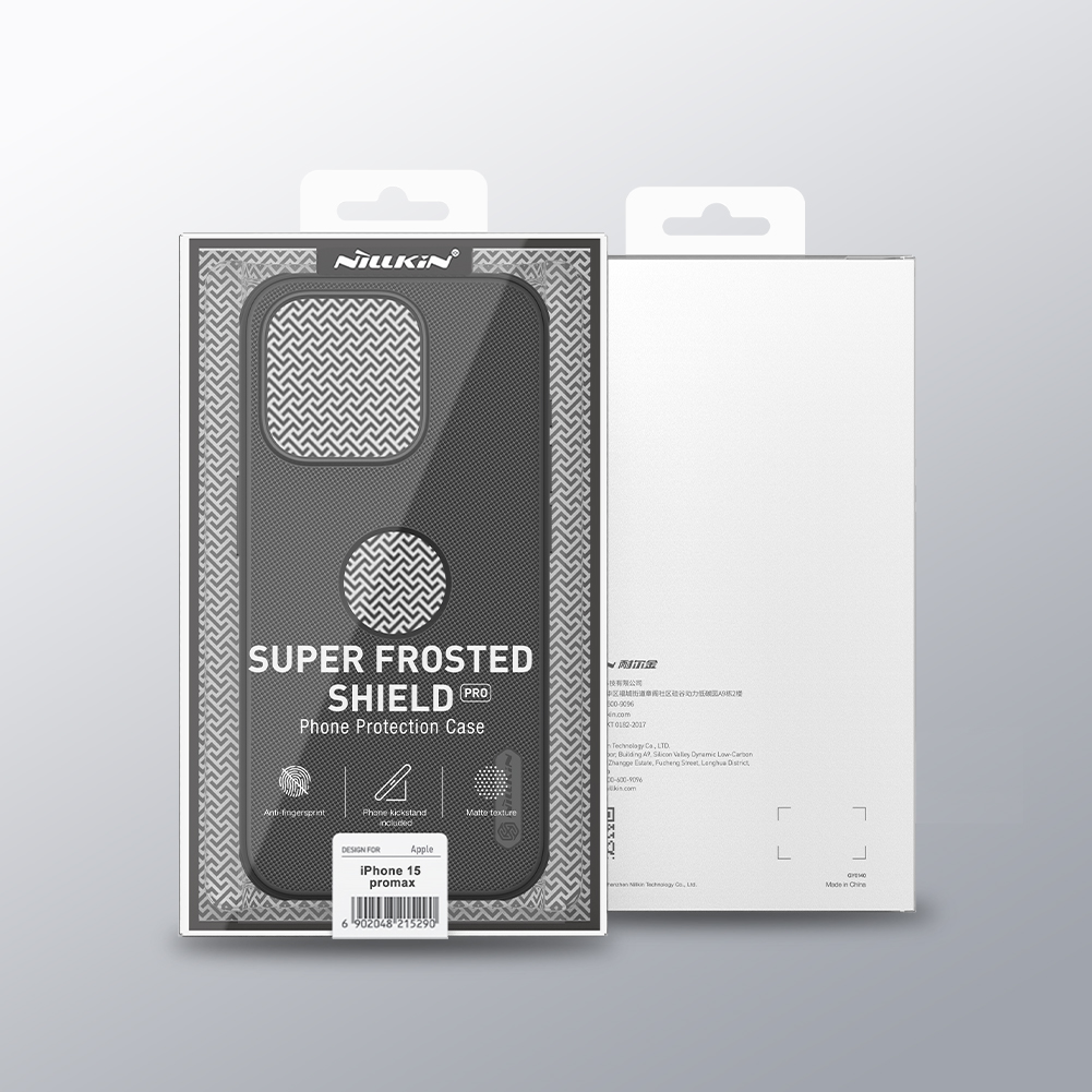 Nillkin Super Frosted PRO Zadní Kryt pro Apple iPhone 15 Pro Max Titanium Gray