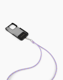 Univerzální šňůrka na krk pro telefony se zadním krytem, fialová