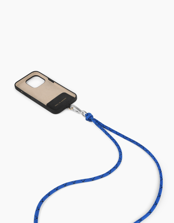 Univerzální šňůrka na krk pro telefony se zadním krytem, kobaltová modř