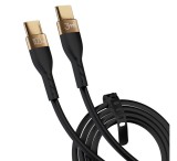 Dáta kábel 3mk Hyper Silicone USB-C/USB-C (PD), 100W, 5A, 2m, čierna