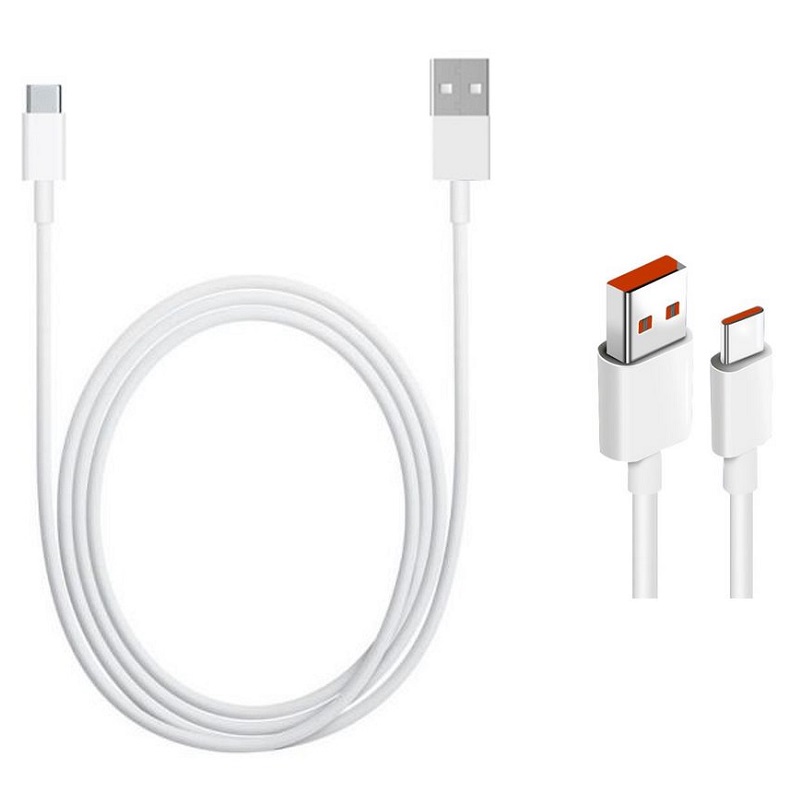 Xiaomi Original USB-C Dátový Kábel 6A 1m White (Bulk)