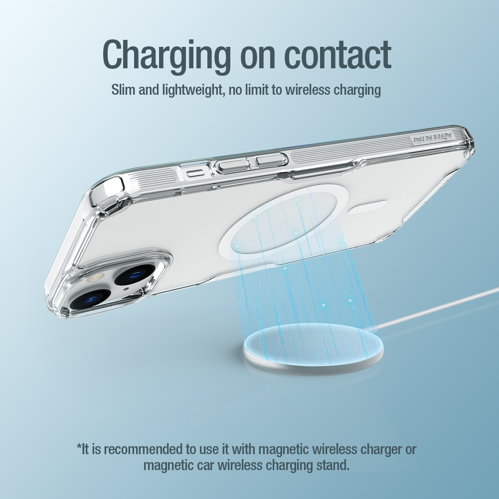 Nillkin Nature TPU PRO Magnetic Kryt pro Apple iPhone 15 Plus Blue