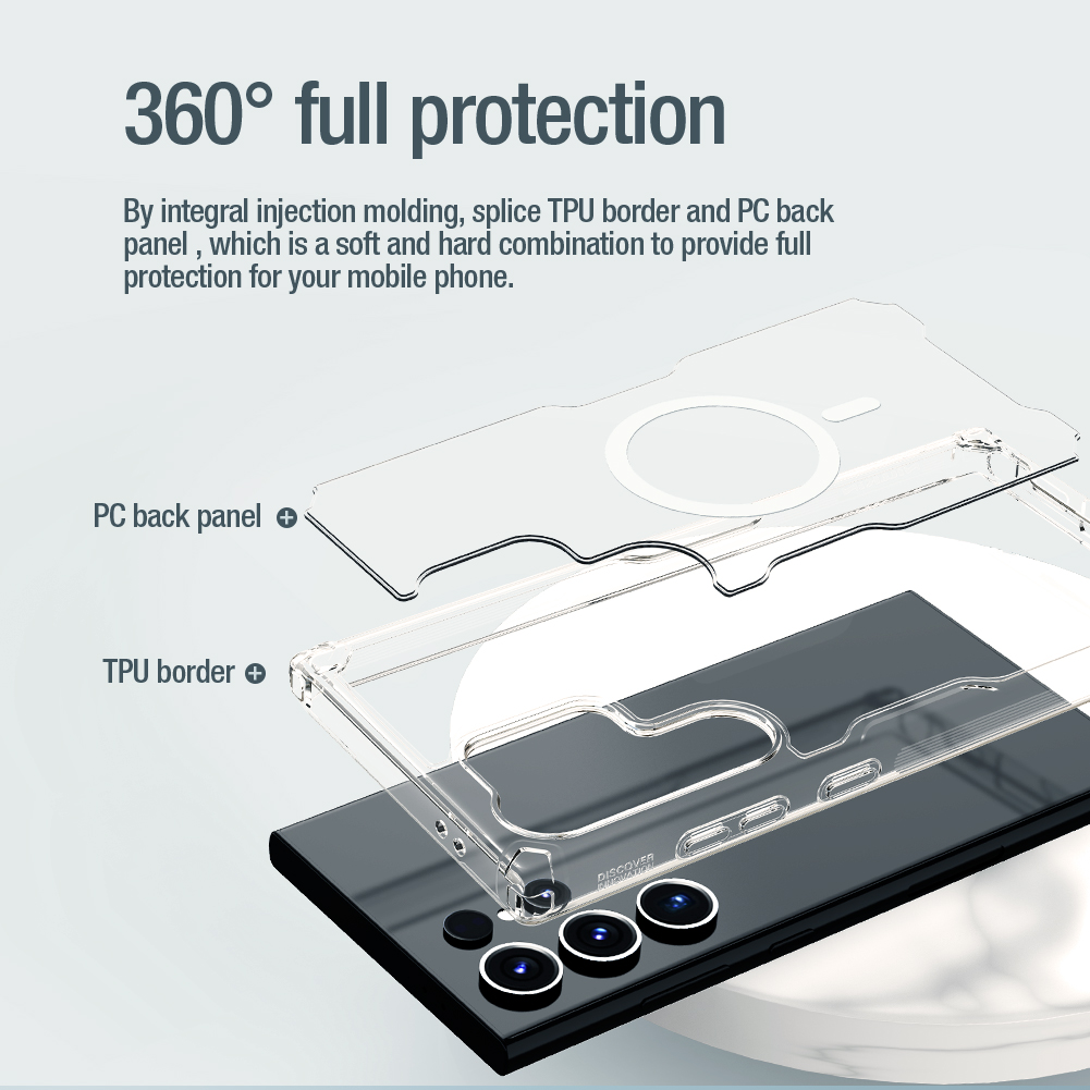Nillkin Nature TPU PRO Magnetic Kryt pro Samsung Galaxy S24 Ultra Transparent