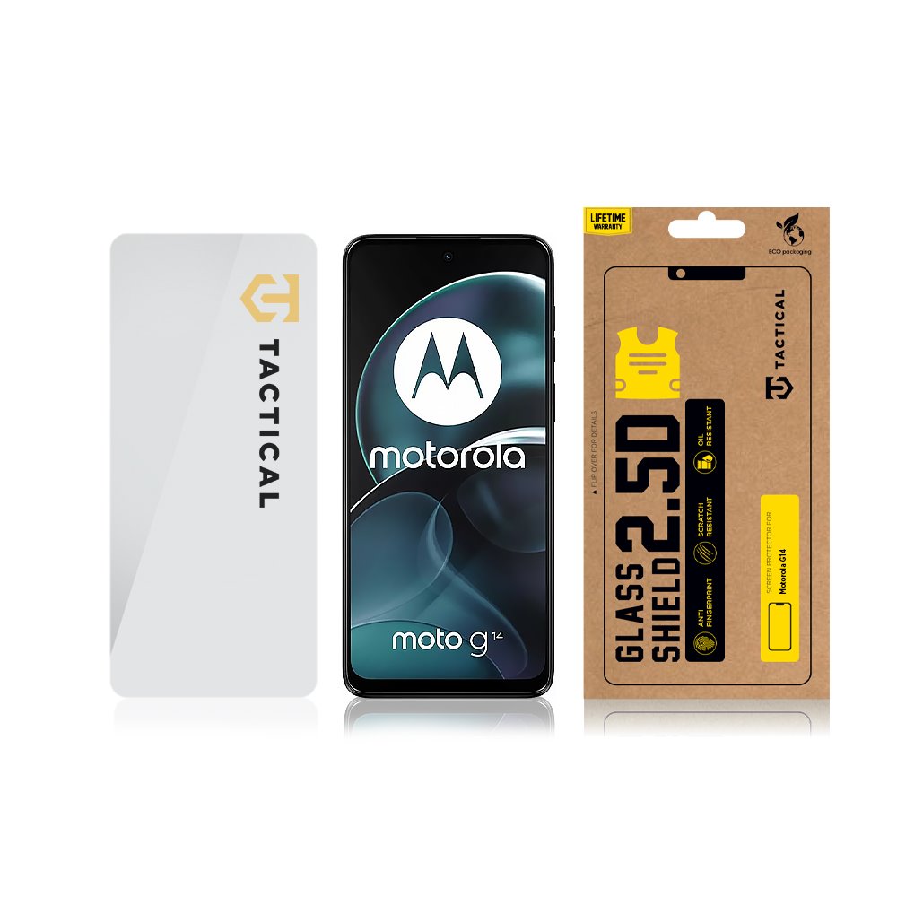 Tactical Glass Shield 2.5D sklo pro Motorola G14 Clear 