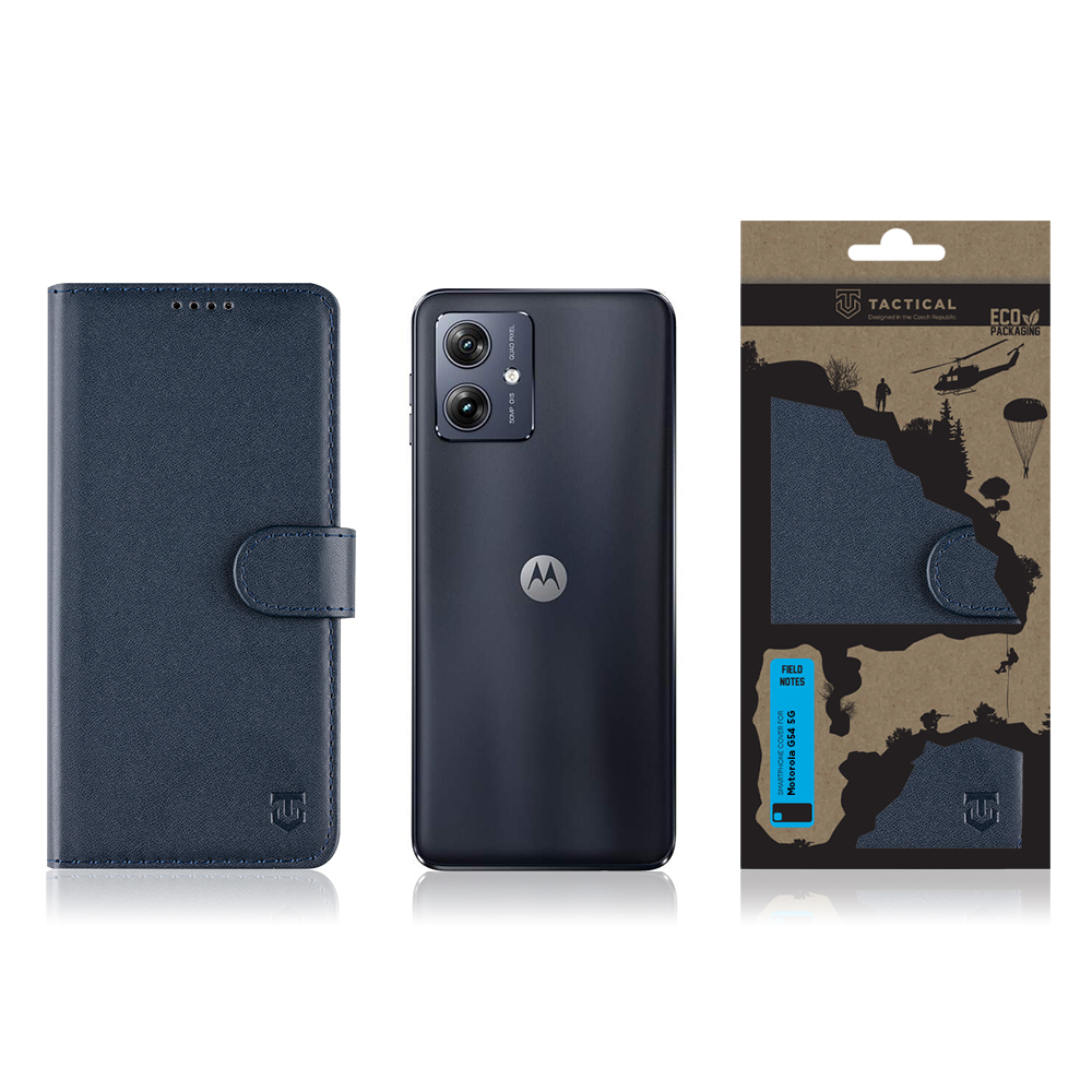 Tactical Field Notes Flip Motorola G54 5G, Blue