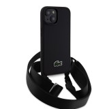 Lacoste Iconic Petit Pique Crossbody Woven Logo Zadní Kryt pro iPhone 15 Black