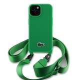 Lacoste Iconic Petit Pique Crossbody Woven Logo Zadní Kryt pro iPhone 15 Green