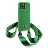 Lacoste Iconic Petit Pique Crossbody Woven Logo Zadní Kryt pro iPhone 15 Green