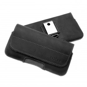 Horizontálne kožené puzdro RedPoint Posh so zatváraním, veľkosť 5XL, čierne