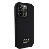 Lacoste Iconic Petit Pique Woven Logo Magsafe Zadní Kryt pro iPhone 15 Pro Black