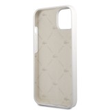 Lacoste Liquid Silicone Allover Pattern Kryt pro iPhone 13 White