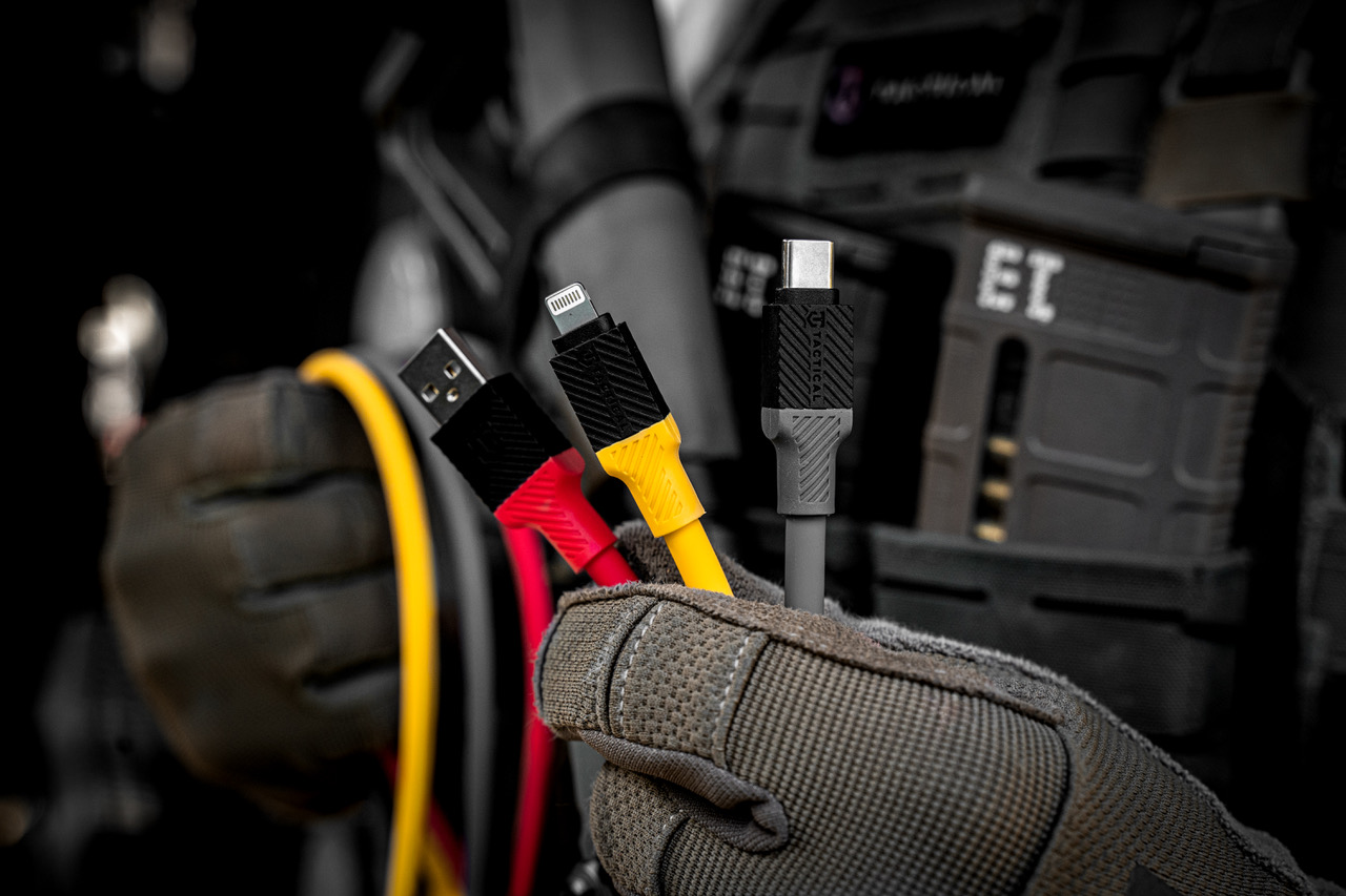 Tactical Fat Man Cable USB-C/Lightning 1m, Yellow