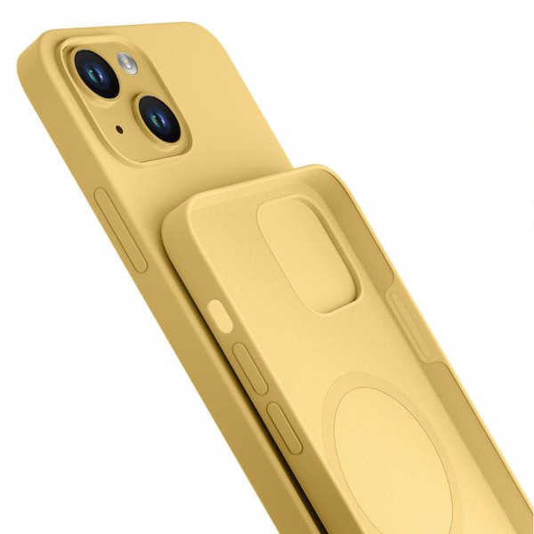 Kryt ochranný 3mk Hardy Silicone MagCase pro Apple iPhone 15, Yellow