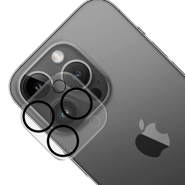 Tvrzené sklo 3mk Lens Pro Full Cover ochrana kamery pro Apple iPhone 15 Pro / iPhone 15 Pro Max