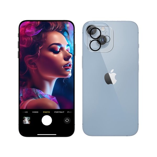 Tvrzené sklo 3mk Lens Pro Full Cover ochrana kamery pro Apple iPhone 14 / iPhone 14 Plus