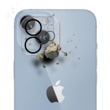 Tvrzené sklo 3mk Lens Pro Full Cover ochrana kamery pro Apple iPhone 11 / 12 mini 