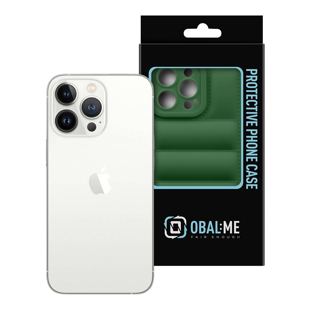 OBAL:ME Puffy Kryt pro Apple iPhone 13 Pro Dark Green