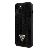 Guess Rhinestones Triangle Metal Logo Kryt pro iPhone 13 Black