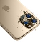 Tvrzené sklo 3mk Lens Pro ochrana kamery pro Apple iPhone 15 Pro Max, Dark Gold
